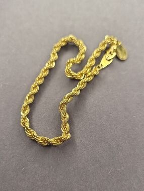 Gold Twisted Rope Bracelet